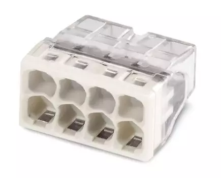 Клемма TOKOV ELECTRIC TKE-EU2.5-418/BL5 строительно-монтажная EU2.5 418 прозр. 8 отверстий (блист.5шт)