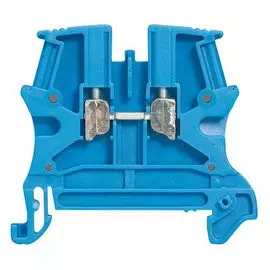 Клемма винтовая Legrand 037100 Viking 3 - однополюсная, 1 вход/1 выход, шаг 5 мм, синий