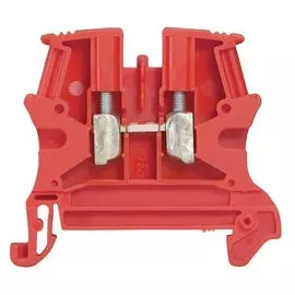 Клемма винтовая Legrand 037130 Viking 3 - однополюсная, 1 вход/1 выход, шаг 5 мм, красный
