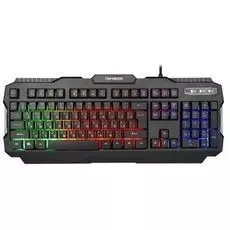 Клавиатура проводная Garnizon GK-330G черная, подсветка, USB, антифантомные кнопки, код Survarium