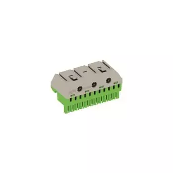 Клеммник ABB 1SPE007715F9715 самозажимной PE 14x4+4x25мм ZK144G (5 ед.шир)