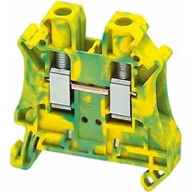 Клеммник Schneider Electric NSYTRV62PE винтовой с заземлением 6мм, 2 точки