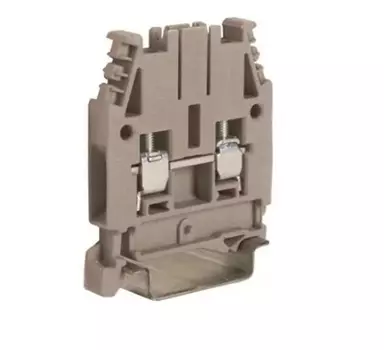 Клеммный зажим DKC ZCBC04GR-RET CBC.4GR(Ex), проходной, серый 4 кв.мм, "Quadro"