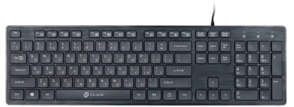 Клавиатура Oklick 520M2U USB, черная