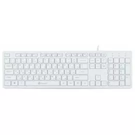 Клавиатура Oklick 500M белый USB slim Multimedia(1061586)