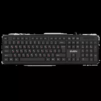 МФУ SV-018399 Клавиатура SVEN KB-S230 чёрная (104кл, каб. 2м)