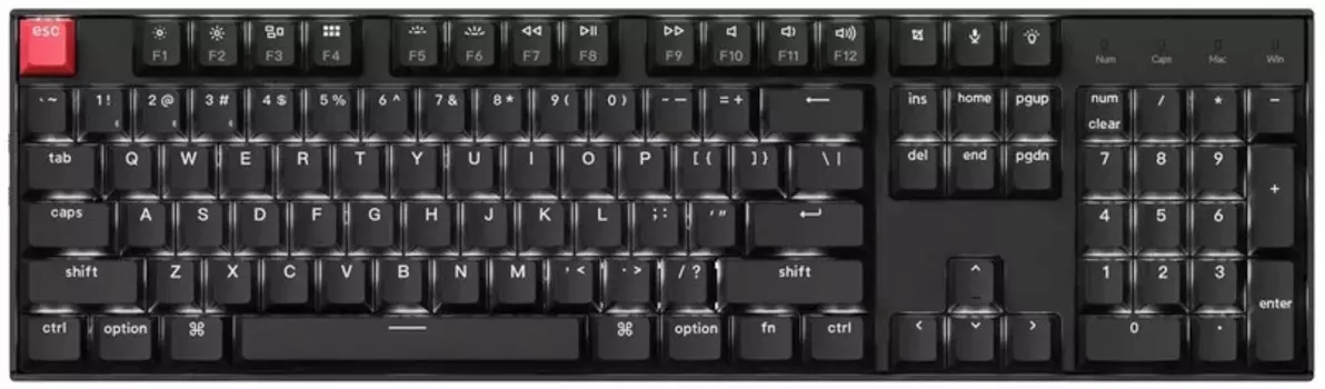 Клавиатура Wireless Keychron K10 (Version 2) K10X-A1Z-RU механическая QMK, 104 клавиши, White LED подсветка,Red Switch
