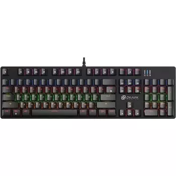 Клавиатура Oklick 990 G2 механическая черная USB Multimedia for gamer LED (1875240)