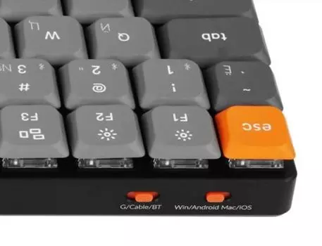 Клавиатура Wireless Keychron K3 Max K3M-H2 QMK, 84 клавиши, RGB-подсветка, Gateron Blue Switch