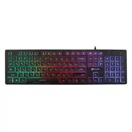 Клавиатура Oklick 550ML 1061618 белый USB slim Multimedia LED