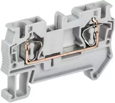 Клемма пружинная IEK YZN11-004-K03 КПИ 2в-4 41А серый