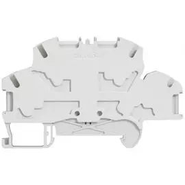 Клемма пружинная Legrand 037267 Viking 3 - двухполюсная, 4 проводника, шаг 5 мм, серый