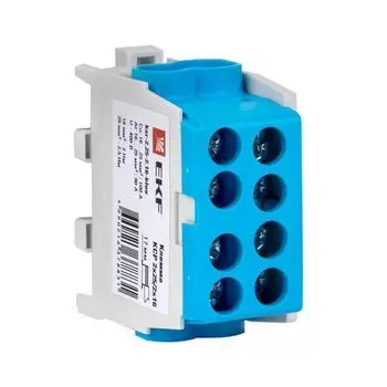 Клемма распределительная EKF ksr-2.25-2.16-blue КСР с двойным винтом 2x25/2x16 cиняя