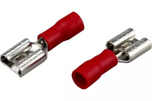 Клемма Rexant 06-0387-A плоская изолированная РПи-м 1.5-(6.3)/РпИм 1,25-250 гнездо - 6.6 мм, 0.5-1.5 мм2, в упак. 10 шт.
