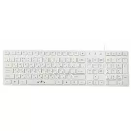 Клавиатура Oklick 556S Oklick 335978 белая, USB, slim, мульт. кнопки