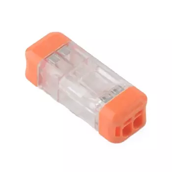 Клемма Rexant 07-5241-5 СМК 2273-202R проходная разъемная 2 полюса 0,5-2,5мм? (блистер 5 шт/уп)