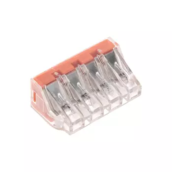 Клемма Rexant 07-5279-5 СМК 773-174 с пастой, 4-проводная 0,75-6 мм? (блистер 5 шт/уп)