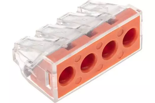 Клемма Rexant 07-5279 СМК 773-174 с пастой, 4-проводная 0,75-6 мм2