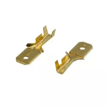 Клемма Rexant 08-0913 плоская штекер 6.3 мм 0.75-1.5 мм2 (РП-п 1.5-(6.3) L = 20 мм)
