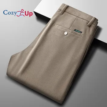 Мужские вельветовые брюки Cosy Up с расширяющейся талией, классические и прямые брюки с плоской передней частью 29 чёрный