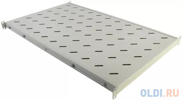 Полка 19", серая L=750-1080 мм, перфорированная, NT S750VA G