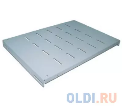 Полка Lanmaster TWT-RACK2-S4-6/80 4 точки для двухрамных стоек глубиной 600мм до 80кг серый