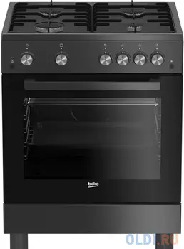 Плита Газовая Beko FSG62120DACS антрацит (стеклянная крышка) реш.эмаль