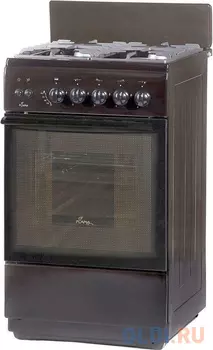 Плита Газовая Flama FG 24229 B коричневый (без крышки) реш.чугун