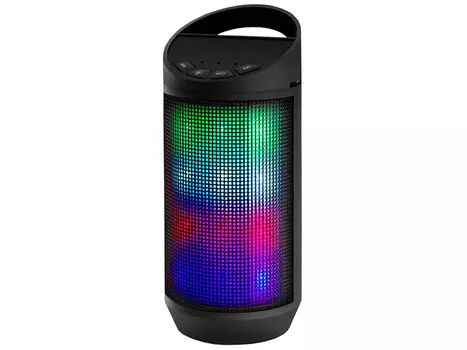 Портативная колонка Ginzzu GM-999G Black 3 Вт, 100 - 18000 Гц, FM, Bluetooth, microUSB, USB, microSD, AUX, АКБ/USB