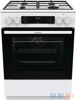 Плита Комбинированная Gorenje GKS6C70WJ белый (без крышки) реш.сталь