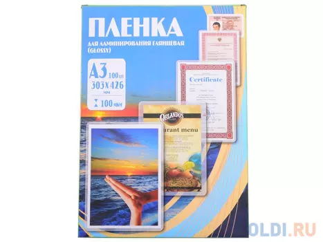 Пленка для ламинирования 303х426 (100 мик) 100 шт Office Kit (PLP10630)