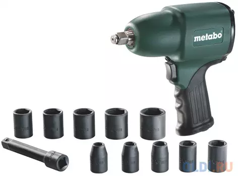 Пневмогайковерт Metabo DSSW 360 Set 1/2" +10 головок кейс 604118500