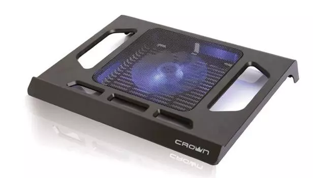 Подставка для ноутбука 15.6" Crown CMLS-910 290x350x45mm USB 450g черный