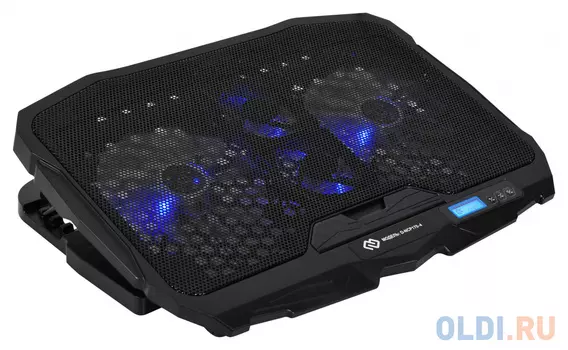 Подставка для ноутбука Digma D-NCP170-4 17"390x280x28мм 2xUSB 4x 70/125ммFAN 750г черный