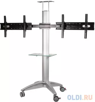 Подставка для телевизора Arm Media PT-STAND-15 серебристый 26"-55" макс.120кг напольный наклон