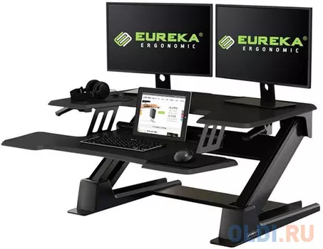 Подставка на компьютерный стол для работы стоя Eureka CV-PRO36B, чёрный