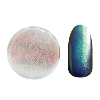Индиго Пиксельный эффект Изумрудно-черный 2,5 г, Indigo Nails Lab