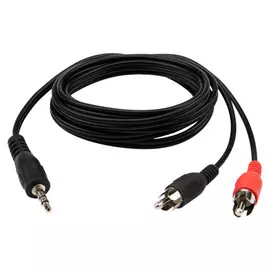 кабель 3.5 jack-2RCA REXANT 17-4202 1,5м черный