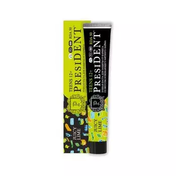 Паста зубная детская от 12 лет Juicy lime 50RDA President/Президент 70г