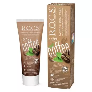 Паста зубная освежающая мята с кофейным оттенком iLike Coffee R.O.C.S./РОКС 74г