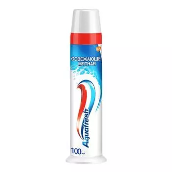 Паста зубная Освежающе-Мятная с помпой Aquafresh/Аквафреш 100мл