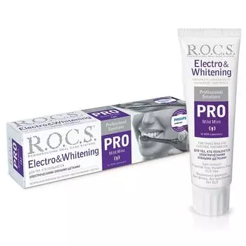 Паста зубная R.O.C.S./РОКС Pro Electro & Whitening Mild Mint 135г