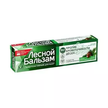 Паста зубная с экстрактами коры дуба и пихты на отваре трав Профилактическая Лесной бальзам 50мл