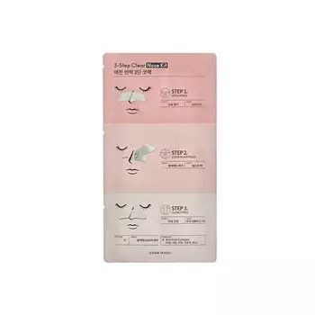Патчи для носа 3-step clear nose kit Etude House 10мл