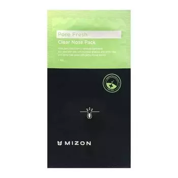 Патчи для носа очищающие шт Pore fresh clear nose pack MIZON 1шт