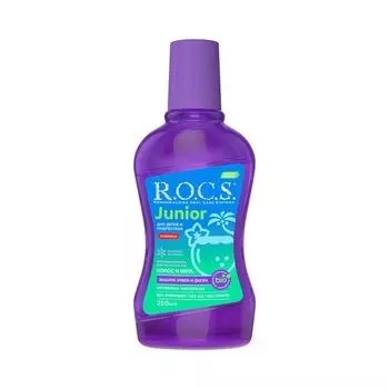 Ополаскиватель для полости рта кокос и мята для детей и подростков Junior R.O.C.S./РОКС 250мл