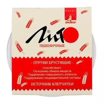 Отруби хрустящие с кальцием пшеничные Лито 20 г