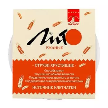 Отруби хрустящие с кальцием ржаные Лито 20 г
