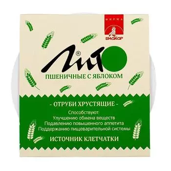 Отруби пшеничные хрустящие с кальцием и яблоком Лито 20 г