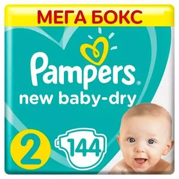 Pampers (Памперс) New Baby Dry Подгузники детские одноразовые 4-8кг 144 шт.